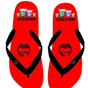 Flip Flop's - Ben the Buffalo Family Red