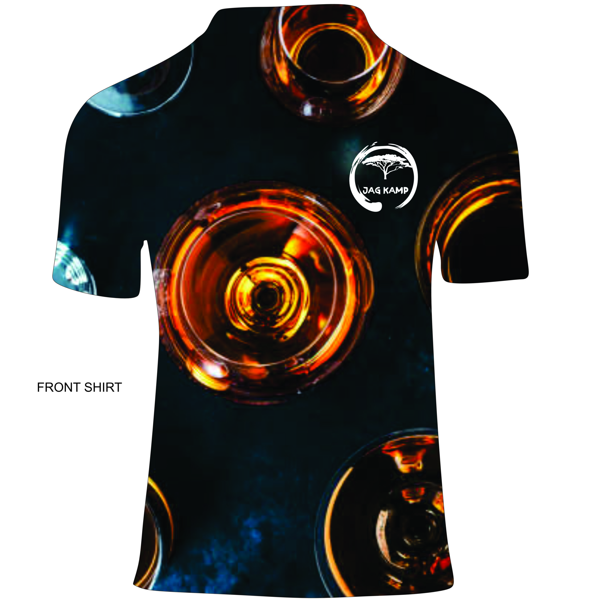 Golf Shirt - Animated Character - Black Whiskey Lulabye