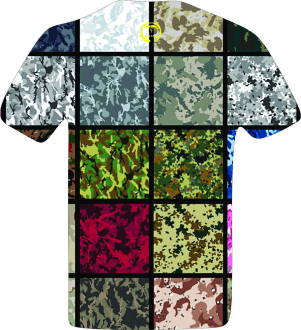 V Neck  - Camo Green Multi Block - Image 2